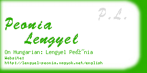 peonia lengyel business card